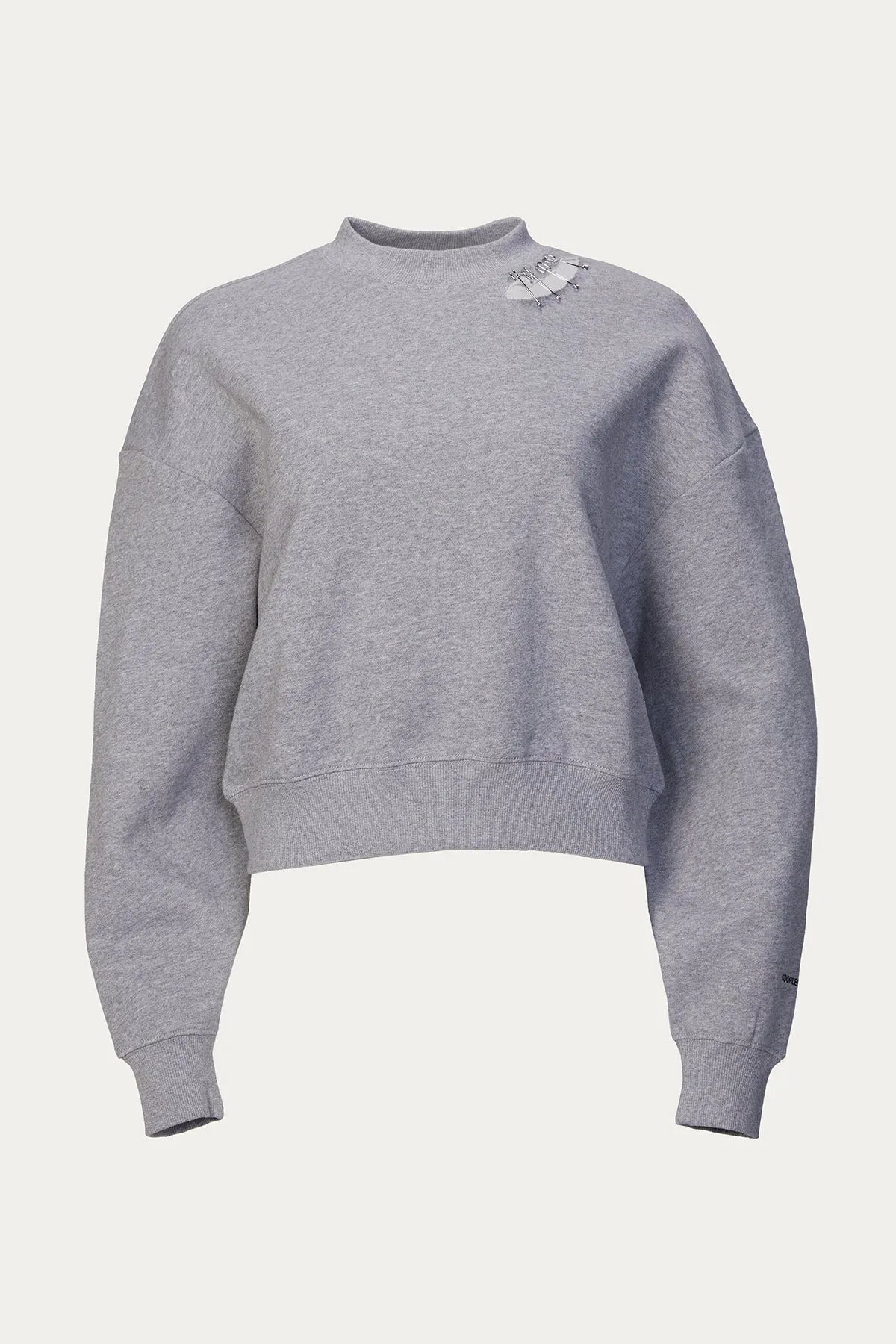EMBELLISHED COTTON-JERSEY SWEATSHIRT